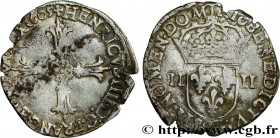 HENRY IV
Type : Quart d'écu, croix feuillue de face 
Date : 1605 
Mint name / Town : Nantes 
Quantity minted : 646380 
Metal : silver 
Millesimal fine...