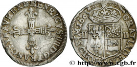 HENRY IV
Type : Quart d'écu de Béarn 
Date : 1601 
Mint name / Town : Morlaàs 
Metal : silver 
Millesimal fineness : 917  ‰
Diameter : 30  mm
Orientat...