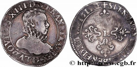 LOUIS XIII
Type : Demi-franc de Lyon 
Date : 1615 
Mint name / Town : Lyon 
Quantity minted : 18147 
Metal : silver 
Millesimal fineness : 833  ‰
Diam...