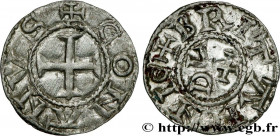 BRITTANY - DUCHY OF BRITTANY - CONAN IV
Type : Denier 
Date : n.d. 
Mint name / Town : Rennes 
Metal : silver 
Diameter : 19  mm
Orientation dies : 9 ...