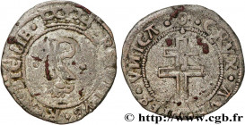 PROVENCE - COUNTY OF PROVENCE - RENÉ I OF ANJOU
Type : Quart de gros 
Date : 1476-1480 
Date : n.d. 
Mint name / Town : Tarascon 
Metal : billon 
Diam...