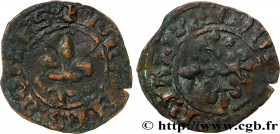 JOHN OF CHALON-AUXERRE
Type : Double parisis 
Date : c. 1340 
Date : n.d. 
Mint name / Town : Orgelet 
Metal : billon 
Diameter : 20  mm
Orientation d...