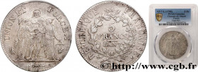 DIRECTOIRE
Type : 5 francs Union et Force, Union serré, seulement gland extérieur 
Date : An 7 (1798-1799) 
Mint name / Town : Bayonne 
Quantity minte...
