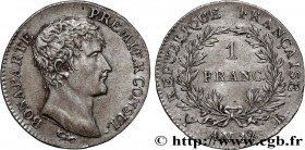 CONSULATE
Type : 1 franc Bonaparte Premier Consul 
Date : An 12 (1803-1804) 
Mint name / Town : Bordeaux 
Quantity minted : 102467 
Metal : silver 
Mi...
