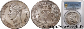 CHARLES X
Type : 5 francs Charles X, 1er type 
Date : 1826 
Mint name / Town : Strasbourg 
Quantity minted : 410744 
Metal : silver 
Millesimal finene...