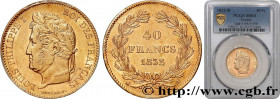 LOUIS-PHILIPPE I
Type : 40 francs or Louis-Philippe 
Date : 1832 
Mint name / Town : Rouen 
Quantity minted : 3929 
Metal : gold 
Millesimal fineness ...