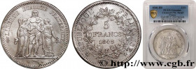 II REPUBLIC
Type : 5 francs Hercule, IIe République 
Date : 1848 
Mint name / Town : Strasbourg 
Quantity minted : 2.349.728 
Metal : silver 
Diameter...