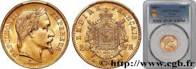 SECOND EMPIRE
Type : 20 francs or Napoléon III, tête laurée 
Date : 1869 
Mint name / Town : Paris 
Quantity minted : 4046294 
Metal : gold 
Millesima...