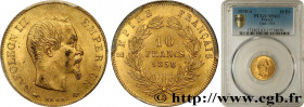 SECOND EMPIRE
Type : 10 francs or Napoléon III, tête nue 
Date : 1858 
Mint name / Town : Paris 
Quantity minted : 7576123 
Metal : gold 
Millesimal f...