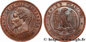 SECOND EMPIRE
Type : Deux centimes Napoléon III, tête nue, différent Levrette, Grand D et Grand Lyon 
Date : 1855 
Mint name / Town : Lyon 
Quantity m...