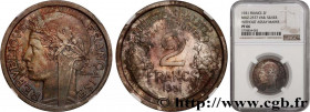III REPUBLIC
Type : Pré-série sans le mot ESSAI de la 2 francs Morlon en argent 
Date : 1931 
Metal : silver 
Diameter : 27  mm
Orientation dies : 12 ...