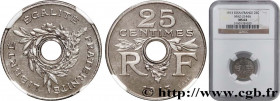 III REPUBLIC
Type : Essai de 25 centimes par Guis, petit module 
Date : 1913 
Mint name / Town : Paris 
Quantity minted : --- 
Metal : nickel 
Diamete...