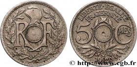 III REPUBLIC
Type : 5 centimes Lindauer, petit module, Fauté non perforé 
Date : 1920 
Mint name / Town : Paris 
Quantity minted : --- 
Metal : copper...