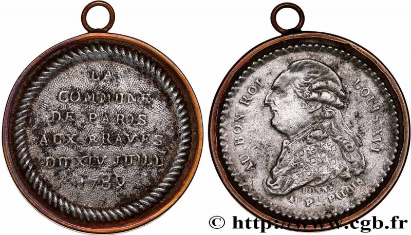 THE CONVENTION
Type : Médaille de Palloy, Louis XVI, La commune de Paris 
Date :...