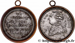 THE CONVENTION
Type : Médaille de Palloy, Louis XVI, La commune de Paris 
Date : 1789 
Metal : iron 
Diameter : 43  mm
Weight : 34,72  g.
Edge : lisse...