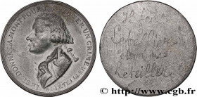 THE CONVENTION
Type : Médaille de Palloy, Adrien Tellier, tirage uniface de l’avers 
Date : 1795 
Metal : tin 
Diameter : 43,5  mm
Weight : 23,91  g.
...