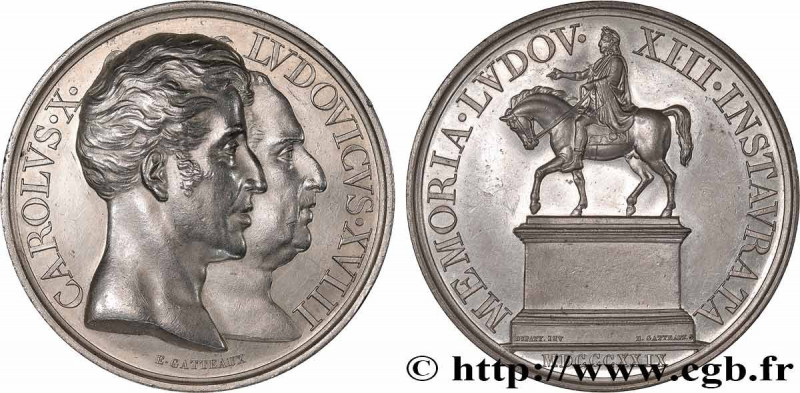 CHARLES X
Type : Médaille, Statue équestre de Louis XIII 
Date : 1829 
Metal : s...