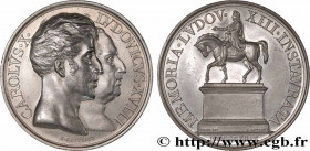 CHARLES X
Type : Médaille, Statue équestre de Louis XIII 
Date : 1829 
Metal : silver 
Diameter : 50  mm
Engraver : E. Gatteaux et Dupaty 
Weight : 73...