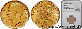 ALBANIA - REPUBLIC, THEN KINGDOM OF ALBANIA - ZOG
Type : 20 Franga Ari 
Date : 1927 
Mint name / Town : Rome 
Quantity minted : 6000 
Metal : gold 
Mi...