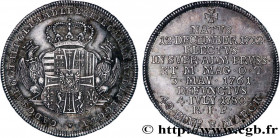 GERMANY - TEUTONIC ORDER
Type : 1/4 Thaler Karl Alexander 
Date : 1780 
Metal : silver 
Diameter : 29  mm
Orientation dies : 12  h.
Weight : 7,02  g.
...