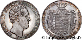GERMANY - SAXONY
Type : 2 Thaler Frédéric Auguste II 
Date : 1839 
Mint name / Town : Dresde 
Quantity minted : 20000 
Metal : silver 
Millesimal fine...