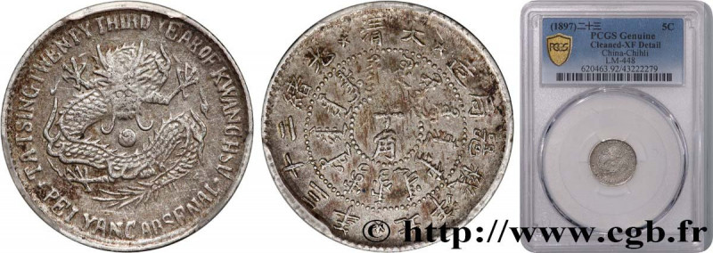 CHINA - EMPIRE - HEBEI (CHIHLI)
Type : 3,6 Candareens 
Date : 1897 
Mint name / ...