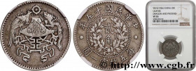 CHINA - REPUBLIC OF CHINA
Type : 2 Ji?o - 20 Cents  
Date : 1926 
Quantity minted : - 
Metal : silver 
Diameter : 23  mm
Orientation dies : 12  h.
Wei...