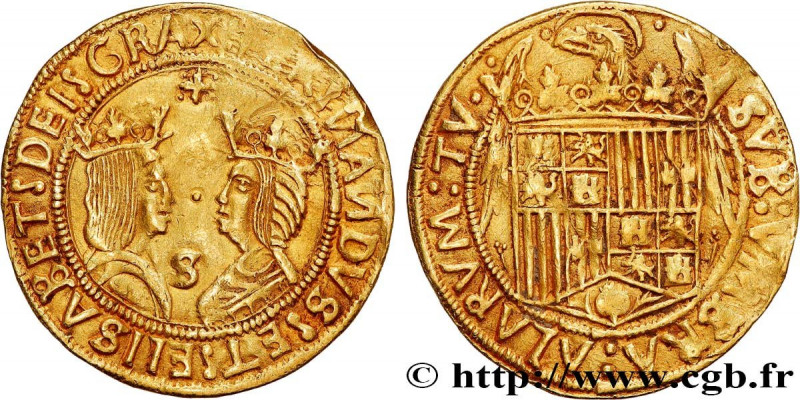 SPAIN - ISABELLA AND FERDINAND
Type : Double excellente 
Date : n.d. 
Mint name ...