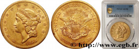 UNITED STATES OF AMERICA
Type : 20 Dollars "Liberty" 
Date : 1855 
Mint name / Town : San Francisco 
Quantity minted : 879675 
Metal : gold 
Millesima...