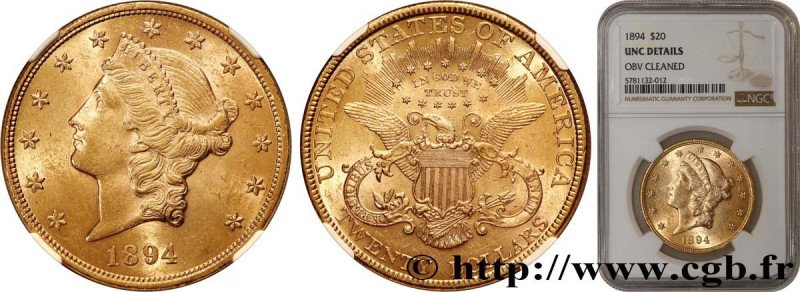 UNITED STATES OF AMERICA
Type : 20 Dollars "Liberty" 
Date : 1894 
Mint name / T...