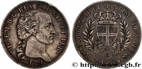 ITALY - KINGDOM OF SARDINIA - VICTOR-EMMANUEL I
Type : 5 Lire  
Date : 1821 
Mint name / Town : Turin 
Quantity minted : 34618 
Metal : silver 
Milles...