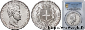 ITALY - KINGDOM OF SARDINIA - CHARLES-ALBERT
Type : 5 Lire  
Date : 1836 
Mint name / Town : Gênes 
Quantity minted : 595648 
Metal : silver 
Millesim...