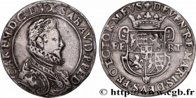 SAVOY - DUCHY OF SAVOY - CHARLES-EMMANUEL I
Type : Ducaton, IVe type 
Date : 1591 
Mint name / Town : Turin 
Metal : silver 
Diameter : 39,5  mm
Orien...