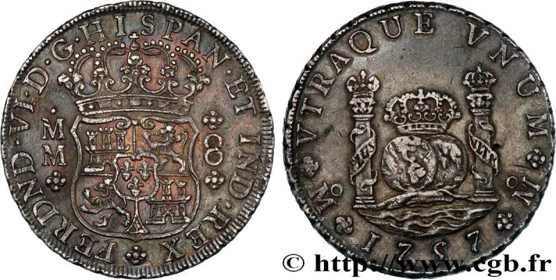 SPANISH AMERICA - MEXICO - FERDINAND VI
Type : 8 Reales  
Date : 1757 
Mint name...