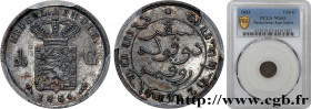 NETHERLANDS INDIES
Type : 1/20 Gulden 
Date : 1854 
Mint name / Town : Utrecht 
Quantity minted : 1000 
Metal : silver 
Millesimal fineness : 720  ‰
D...