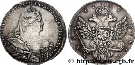 RUSSIA - ANNA
Type : 1 Rouble 
Date : 1737 
Mint name / Town : Moscou 
Quantity minted : - 
Metal : silver 
Millesimal fineness : 802  ‰
Diameter : 40...