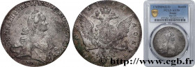 RUSSIA - CATHERINE II
Type : Rouble 
Date : 1765 
Mint name / Town : Saint-Pétersbourg 
Quantity minted : 121000 
Metal : silver 
Diameter : 41  mm
Or...