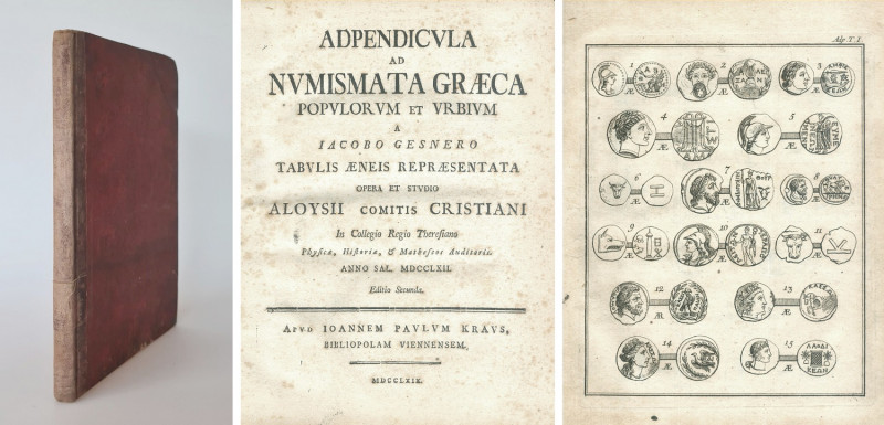 Monographien. Bibliophile Werke. Cristiani, A.


Adpendicula ad Numismata Gra...