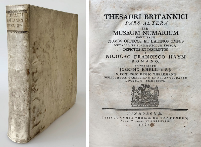 Monographien. Bibliophile Werke. Haym, N.F.


Thesauri Britannici pars prima,...
