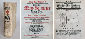 Monographien. Bibliophile Werke. Köhler, J.D.


Wöchentlich herausgegebene Historische Münz-Belustigungen. 3. Teil. Nürnberg 1731. Vorrede, 442 S.,...