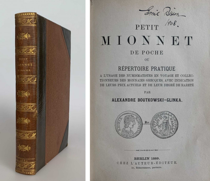 Monographien. Antike Numismatik. Boutkowski-Glinka, A.


Petit Mionnet de poc...