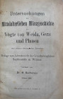 Monographien. Mittelalter und Neuzeit. Buchenau, H.


Untersuchungen zur mittelalterlichen Münzgeschichte der Vögte von Weida, Gera und Plauen und ...