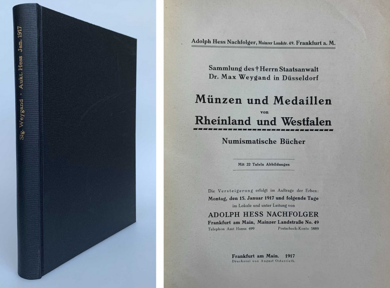 Auktionskataloge. Hess Nachf., A., Frankfurt a.M. Auktion 153 vom 15.01.1917.
...