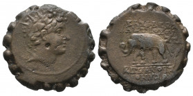Seleukid Kingdom. 2nd - 1st Century. BC. Bronze Æ VF Tareq Hani Collection
7.44 gr