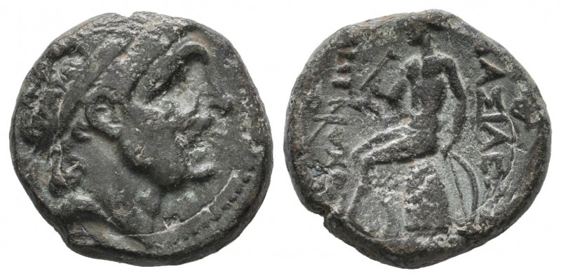 Seleukid King of Syria. Antioch. Antiochos I Soter 281-261 BC. Bronze Æ VF Tareq...