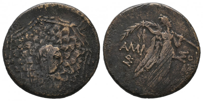 Pontos. Amisos. Time of Mithradates VI Eupator 120-63 BC. Bronze Æ, 7.19 gr, Ver...