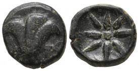 Islands off Caria. Rhodes. Circa 205-200 BC.Bronze Æ gVF
6.19 gr