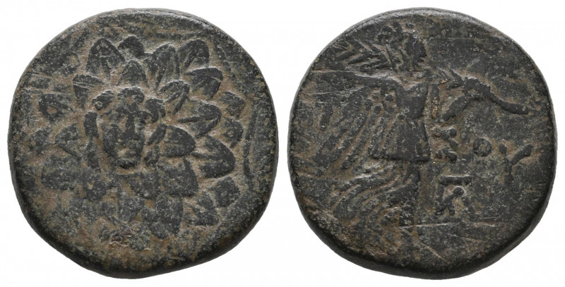 Pontos. Amisos. Time of Mithradates VI Eupator 120-63 BC. Bronze Æ, 7.58 gr. Ver...