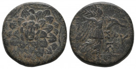 Pontos. Amisos. Time of Mithradates VI Eupator 120-63 BC. Bronze Æ, 7.58 gr. Very Fine.
