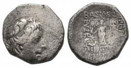 Kings of Cappadocia. Ariobarzanes III Eusebes Philoromaios 52-42 BC. Drachm AR gVF
3.33 gr